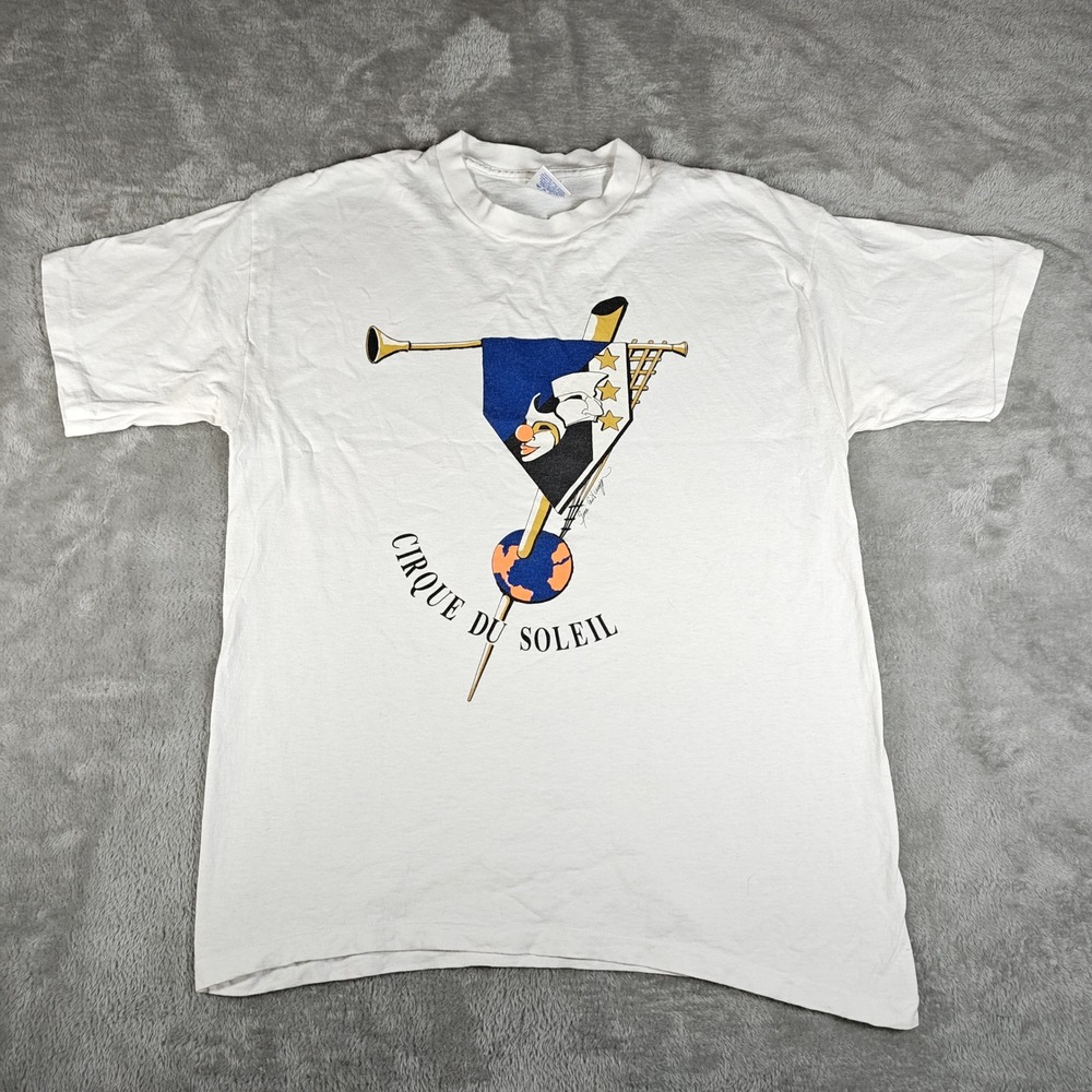 Vintage Cirque du Soleil Shirt Mens Large Nouvelle Experience Single Stitch 90s
